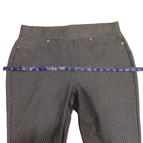 MICHAEL Michael Kors Blue Gingham
Ankle Pants Navy & White Stretch Size L !! - Picture 8 of 14